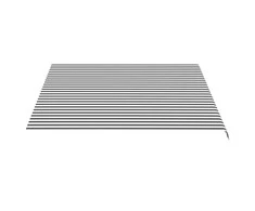 Pakaitinis audinys markizei, antracito ir baltos spalvos, 4x3,5m