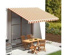Pakaitinis audinys markizei, geltona ir oranžinė, 4x3,5m