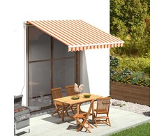 Pakaitinis audinys markizei, geltona/oranžinė spalva, 3x2,5m