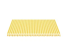 Pakaitinis audinys markizei, geltonos ir baltos spalvos, 4,5x3,5