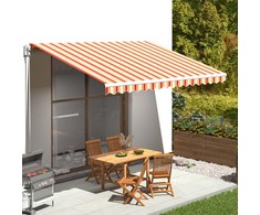 Pakaitinis audinys markizei, geltonos/oranžinės spalvos, 4,5x3,5m
