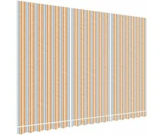 Pakaitinis audinys markizei, įvairių spalvų, 4,5x3m, dryžuotas