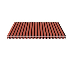 Pakaitinis audinys markizei, oranžinė ir ruda spalva, 4,5x3,5m