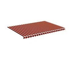 Pakaitinis audinys markizei, oranžinės ir rudos spalvos, 5x3,5m