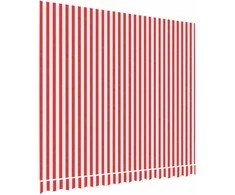 Pakaitinis audinys markizei, raudonas/baltas, 3x2,5m, dryžuotas