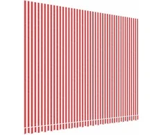 Pakaitinis audinys markizei, raudonas/baltas, 4,5x3,5m