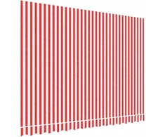 Pakaitinis audinys markizei, raudonas/baltas, 3,5x2,5m