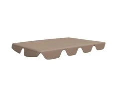 Pakaitinis skliautas sodo sūpynėms, taupe, 150/130x105/70cm