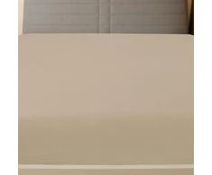 Paklodės su guma, 2vnt., taupe spalvos, 140x200cm, medvilnė