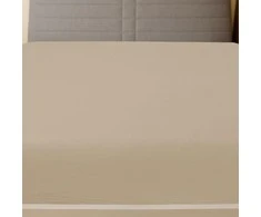 Paklodės su guma, 2vnt., taupe spalvos, 90x200cm, medvilnė
