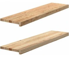 Palangės, 2 vnt, 100x25x2 cm, neapdorotas ąžuolo medienos