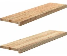 Palangės, 2 vnt, 100x30x2 cm, neapdorotas ąžuolo medienos
