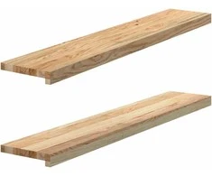 Palangės, 2 vnt, 110x20x2 cm, neapdorotas ąžuolo medienos