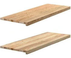 Palangės, 2 vnt, 110x40x2 cm, neapdorotas ąžuolo medienos