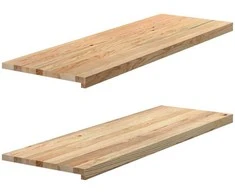 Palangės, 2 vnt, 120x40x2 cm, neapdorotas ąžuolo medienos