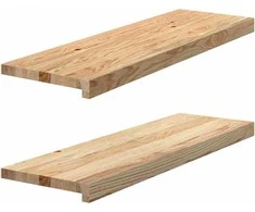 Palangės, 2 vnt, 80x30x2 cm, neapdorotas ąžuolo medienos