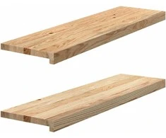 Palangės, 2 vnt, 90x25x2 cm, neapdorotas ąžuolo medienos