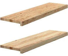 Palangės, 2 vnt, 90x30x2 cm, neapdorotas ąžuolo medienos
