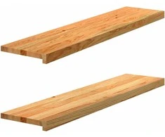 Palangės, 2 vnt, šviesiai rudos, 110x30x2 cm, ąžuolo medienos