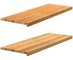 Palangės, 2 vnt, šviesiai rudos, 110x40x2 cm, ąžuolo medienos