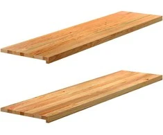 Palangės, 2 vnt, šviesiai rudos, 160x40x2 cm, ąžuolo medienos