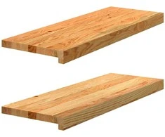 Palangės, 2 vnt, šviesiai rudos, 70x25x2 cm, ąžuolo medienos