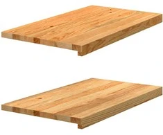 Palangės, 2 vnt, šviesiai rudos, 70x40x2 cm, ąžuolo medienos