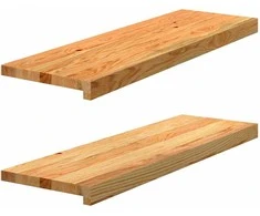 Palangės, 2 vnt, šviesiai rudos, 80x30x2 cm, ąžuolo medienos