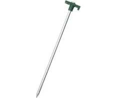 Palapinės kaiščiai, 12vnt., 25cm, skersmuo 7mm, plienas ir PP