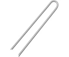 Palapinės kaiščiai, 12vnt., 41,5cm, skersmuo 12mm, U forma