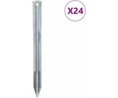 Palapinės kaiščiai, 24vnt., 22cm, skersmuo 20mm, plienas