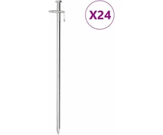 Palapinės kaiščiai, 24vnt., 30cm, skersmuo 8mm, plienas