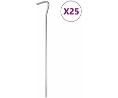 Palapinės kaiščiai, 25vnt., 23cm, skersmuo 5mm, plienas