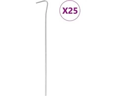 Palapinės kaiščiai, 25vnt., 23cm, skersmuo 3mm, plienas