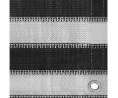 Palapinės kilimėlis, antracito ir baltas, 400x600cm, HDPE