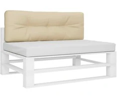 Paletės pagalvėlė, smėlio spalvos, 120x40x12cm, audinys