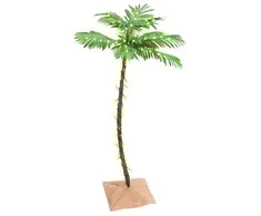 Palmė su 72 šiltomis baltomis LED lemputėmis, 120cm