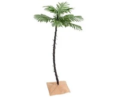 Palmė su 72 šiltomis baltomis LED lemputėmis, 120cm