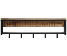 Paltų kabykla, 87x10x27cm, neapdorotos mango medienos masyvas