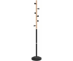 Paltų kabykla, juoda, 177cm, milteliniu būdu dengta geležis