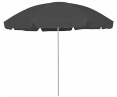 Paplūdimio skėtis nuo saulės, antracito spalvos, 300cm