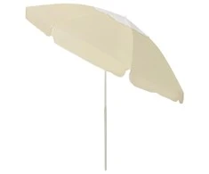 Paplūdimio skėtis, smėlio geltonos spalvos, 240cm