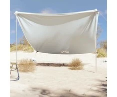 Paplūdimio skliautas su smėlio maišais, pilkas, 304x300cm