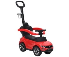 Paspiriamas vaikiškas automobilis Volkswagen T-Roc, raudonas