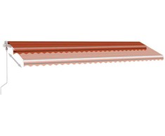 Pastatoma automatinė markizė, oranžinė/ruda, 600x300cm