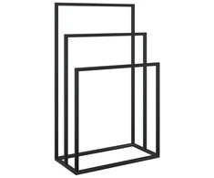 Pastatoma rankšluosčių kabykla, juoda, 48x24x79cm, geležis