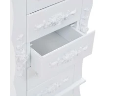 Pastatoma spintelė papuošalams, balta