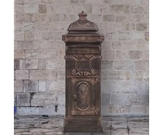 Pašto dėžutė, kolonos pavid., aliuminis, nerūd., bronzinės sp.