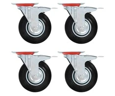 Pasukami ratukai su stabdžiais, 32 vnt., 125 mm