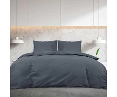 Patalynės komplektas, antracito, 200x220cm, mikropluoštas